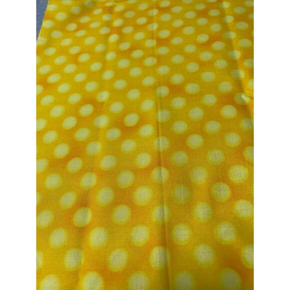 Yellow Polka Dot Fabric 18x22" Quilting Cotton By Moda Fabrics - Picture 5 of 8